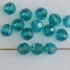 Swarovski Hex Faceted 5000 Blue 4 6 8 mm Blue Zircon 229 Round Beads